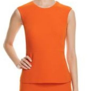Hugo Boss Ikala orange sleeveless w/ cutout top, Size 4, NWT